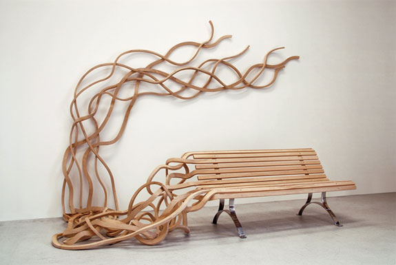 Spaghetti Wall Bench