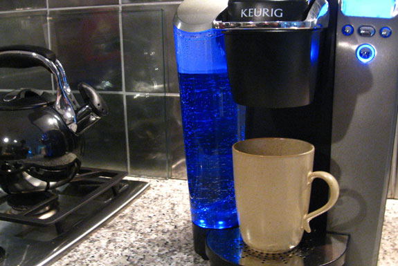 Keurig with blue on sale light