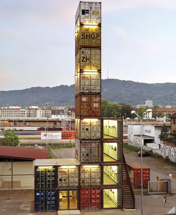 Cool Container Houses: Freitag Shop, Zurich