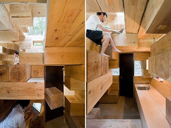 Wooden House by Sou Fujimoto