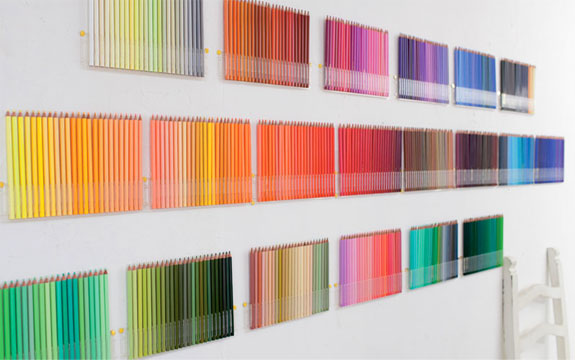 Interior Design Wall Art: 500 Colored Pencils of Felissimo