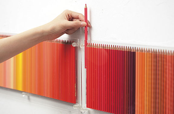 Interior Design Wall Art: 500 Colored Pencils of Felissimo