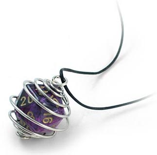 Geeky Jewelry: d20 Spiral Necklace