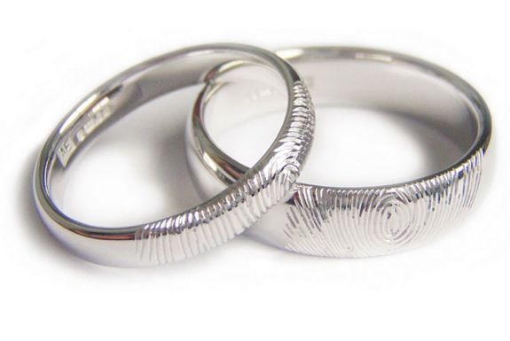 Unusual Wedding Rings Fingerprint Bands Spot Cool Stuff Design