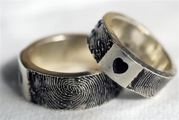 Rock My World - Creative Fingerprint Wedding and Engagement Rings