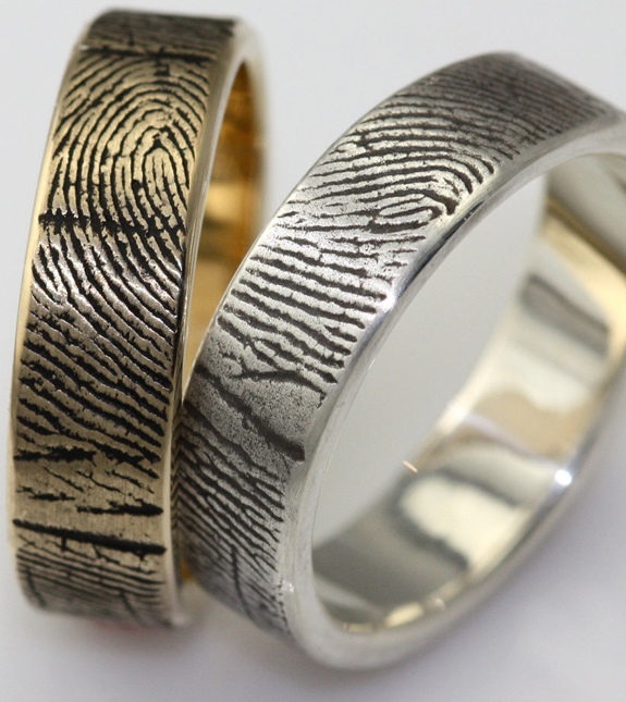 Unusual Wedding Rings Fingerprint Bands Spot Cool Stuff Design