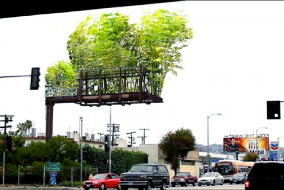 Converting Billboards Into Gardens