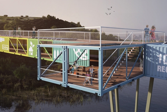 The World’s First Shipping Container Bridge