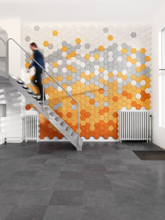 Sound Proofing Decor: Träullit Hexagon Tiles
